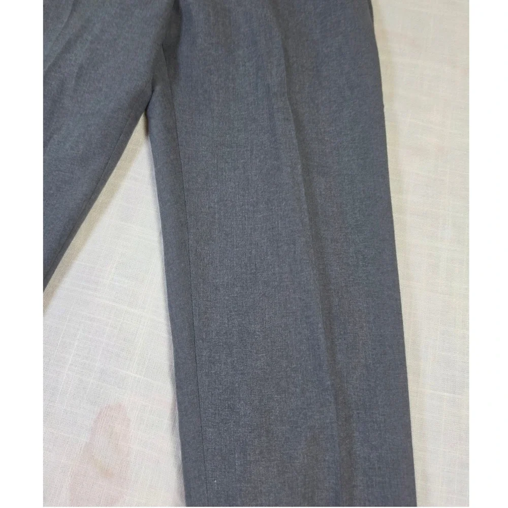 Vintage Sears Perma-Prest Flexslax Gray Wool Blend Dress Pants Mens 34x30 USA